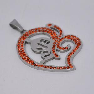 Stainless Steel Heart Pendant for Girl&prime;s Decoration