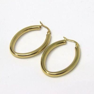 Big Smooth Circle Earrings Basketball Brincos Celebrity Brand Loop Earrings for Women Jewelry