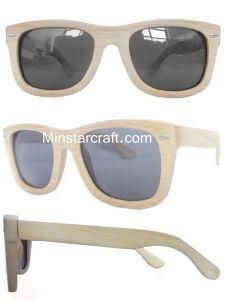Compertivie Price Fashion Wood/Bamboo Sunglass Manufacturer Wooden Sunglasses-by-15