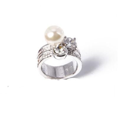 Best Selling Products Fashion Jewelry Pearl Silver Ring