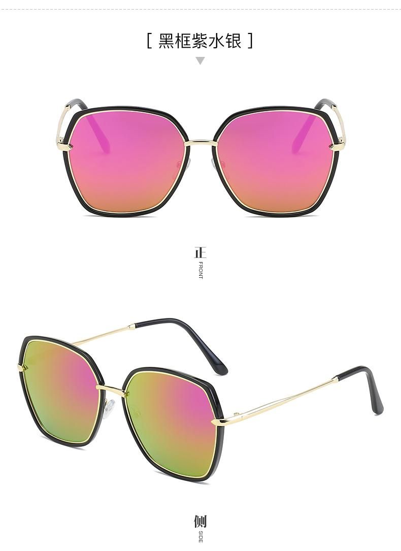 Vintage Brand Designer Hexagonal Sunglasses Women Men Retro Driving Mirror Sun Glasses Female Male Fashion Sunglasses UV400 New