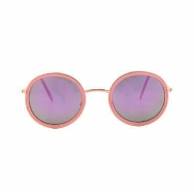 Pink Mirror Girls Metal Sunglasses