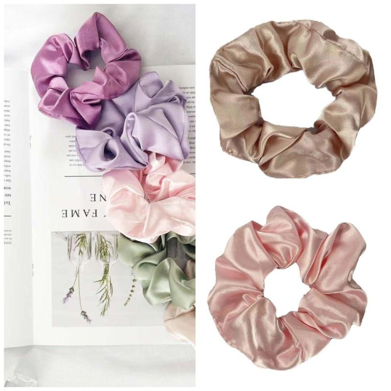 OEM Fashion Colorful Ribbon Hair Accessories Hair-Ring Elastic Scrunchies Hairbands