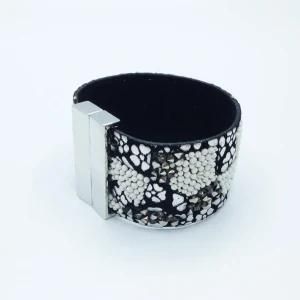 Fashion New Style Leather Alloy Bangle Jewelry