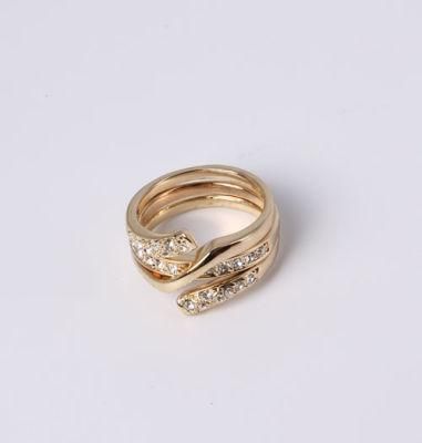 Fashion Design Jewelry Ring in Gold Plated