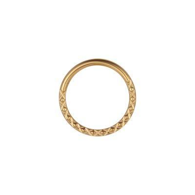 Pyramid Hinged Segment Clicker-G23 Titanium Nose Rings 16g 6mm to 12mm Body Piercing Jewelry
