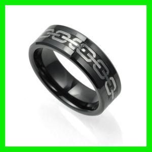 Fashion Black Ceramic Wedding Ring