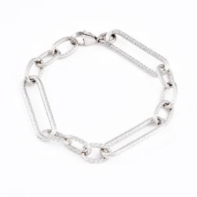 Fashion Jewelry Factory Supplier Hip-Hop Mens Chunky Stainless Steel Custom Bracelet Jewelry