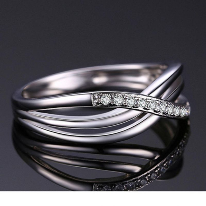 Infinity Love Romantic Anniversary Wedding Promise Ring 925 Sterling Silver Jewelry Wholesale