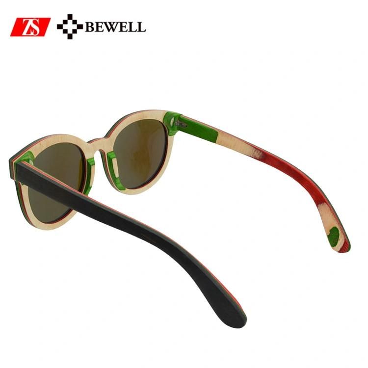 UV400 Italy Design Ce Wooden Sunglasses