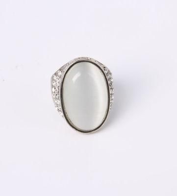 China Costume Jewelry Fashion Jewelry Ring with Cat Eye Stone