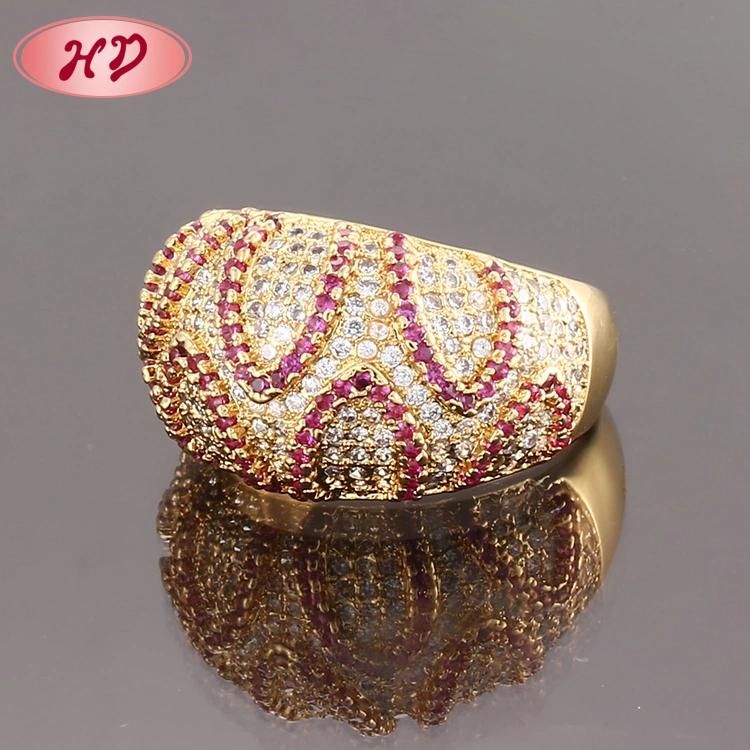 Fashion 18K Gold Plated Stainless Steel Silver Wedding Engagement Man Finger Rings Jewelry Design