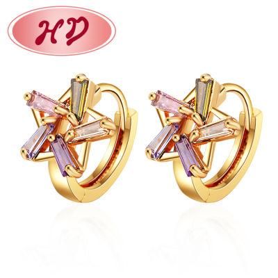 Guangzhou Wholesale Price of Gold Plated Fancy Earring