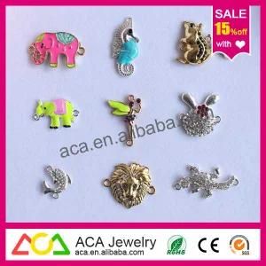 New Design Fashion Animal Shape Rhinestone Pendants Charms