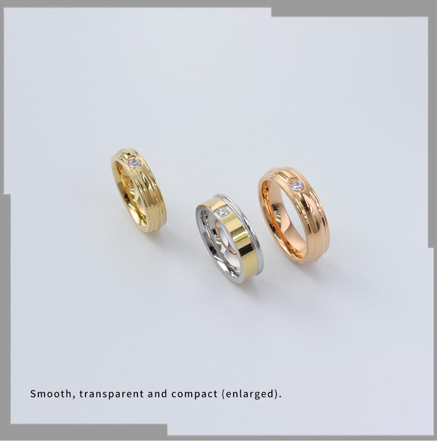 Translucent Women′s Diamond Core Ring