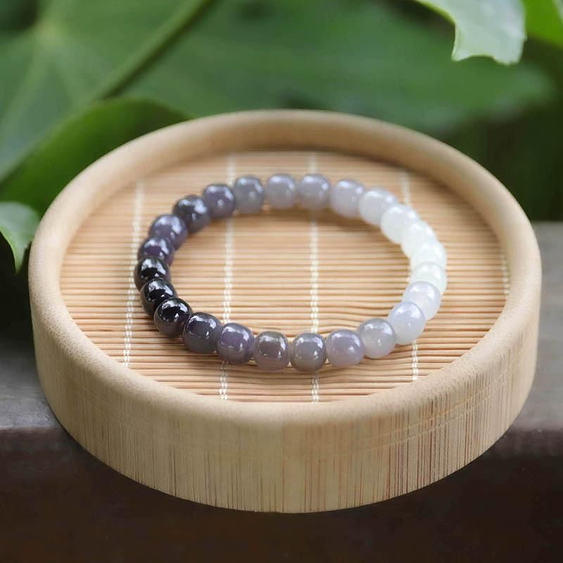 Fashion Jewelry Natural Hetian Jade Bracelets Smoky Purple Gradient Jade