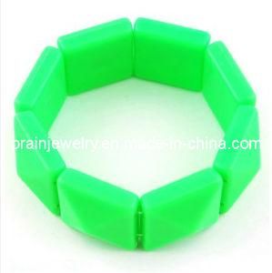 Fashion Green Acrylic Punk Bracelet, Plastic Bracelet, Glass Bracelet (PB-099)