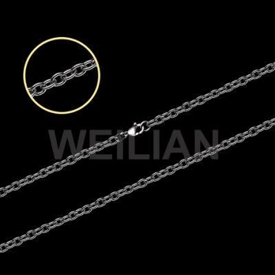 Fashion Steel Chain, Cable Chain, Various Size Available