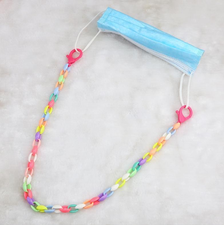 Acrylic Chain Face Mask Lanyards Eyeglasses Strap Cord Holder Anti-Lost Neck Glasses Chain