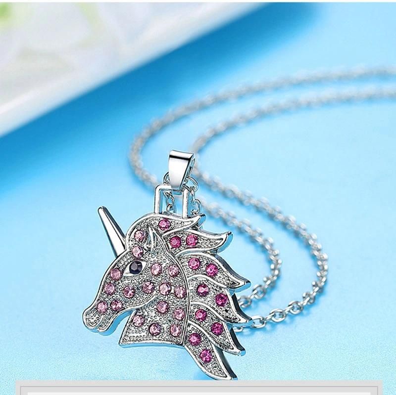 Lovely Sweet Lady Pendant Clavicle Chain Necklace