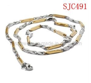 Part Gold Plated Stainless Steel Chain (SJC491)