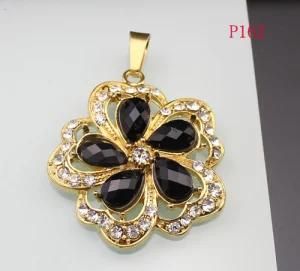 Wholesale Flower Shape Jewelry, Stainless Steel Pendant (P162)