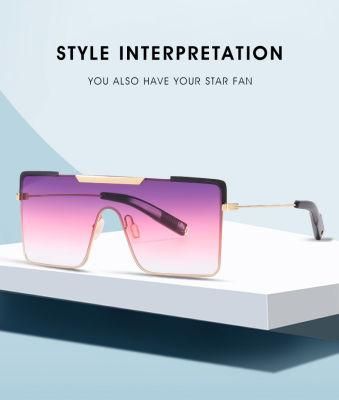 2020 Desinger Square Metal Sunglasses