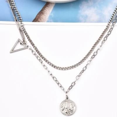 Fashionable Men Lady Jewel Hip Hop Cuban Chain Jewelry Layered Necklace with pendant Gift Design