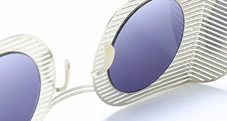 New European and American Personality Mesh Frame Metal Sunglasses