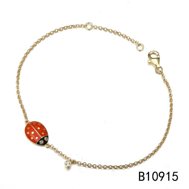 2022 Brand New Solid 925 Silver Sterling Enamel Bracelet