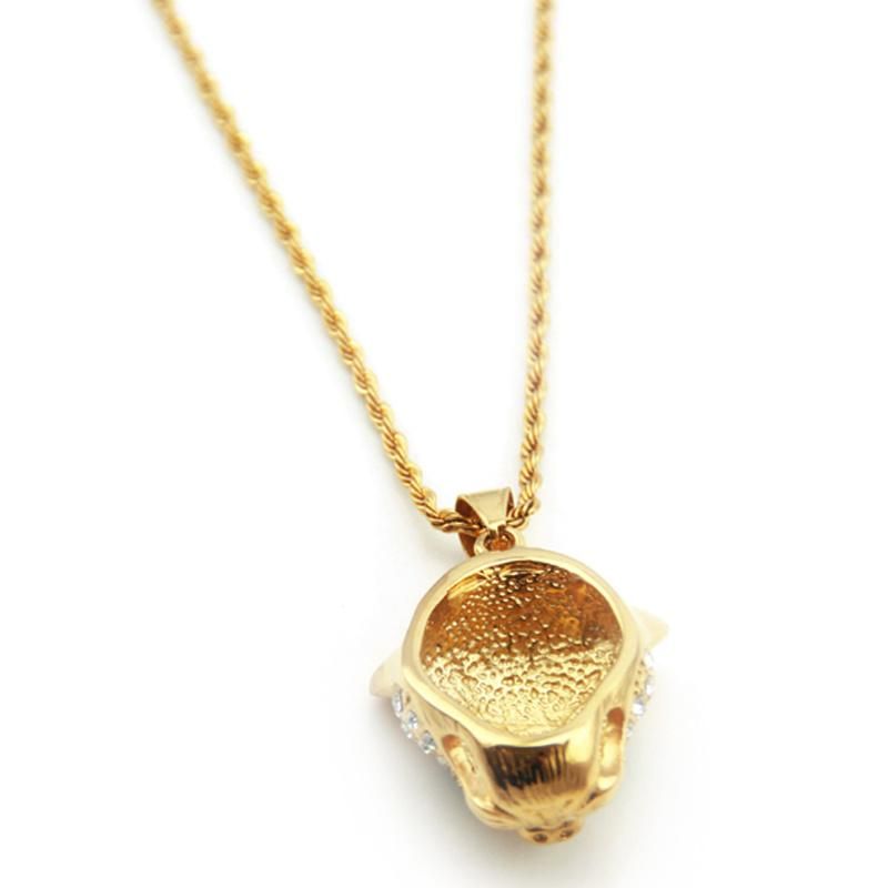 Men Women Accessories Pendant Necklace Fashion Leopard Head Animal Jewelry for Factory Wholesale