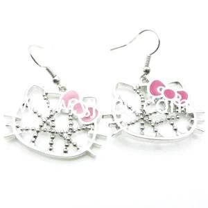 Hello Kitty Earrings with Ballchain