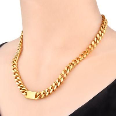 Fashion 18K Gold Plated Stainless Steel Necklace Bracelet Earrings Jewelry Set