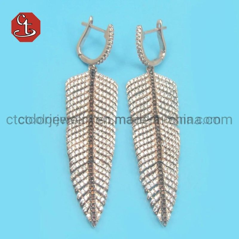 2020 Fashion Bohemian Long Earrings Unique Natural Real Leaf Big Earrings For Women Jewelry Gift