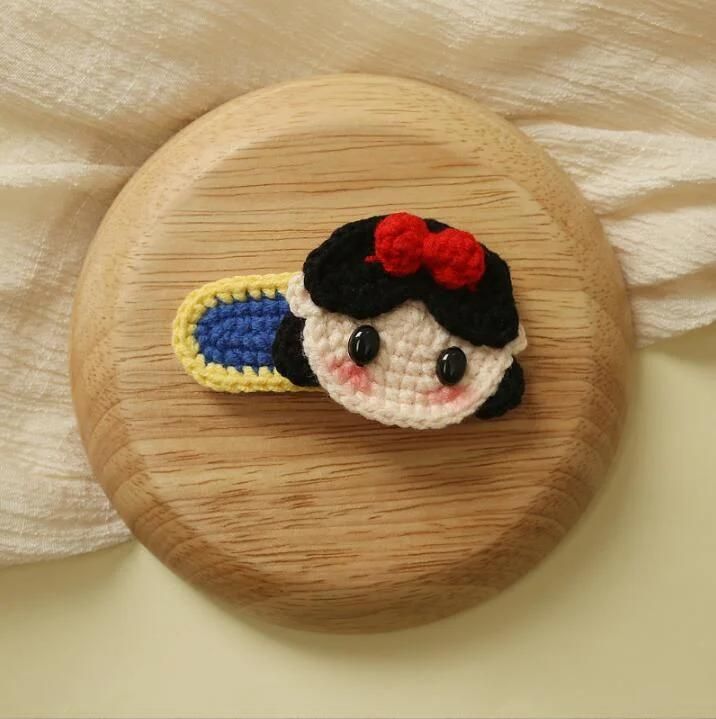 Crochet Bow Snap Hair Clips Ym223