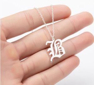 Fashion Necklace 2021 Trendy Custom Letter Stainless Steel Necklace Name Plate Snake 925 Sterling Silver Cuban Necklace