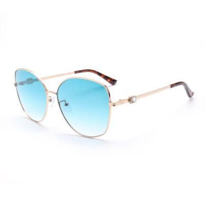 2022 Fashion Oversize Women Sunglasses 2021 Diamond Metal Lady Sunglasses Big Frame