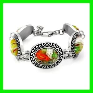 Italy Murano Glass Charm Bracelet