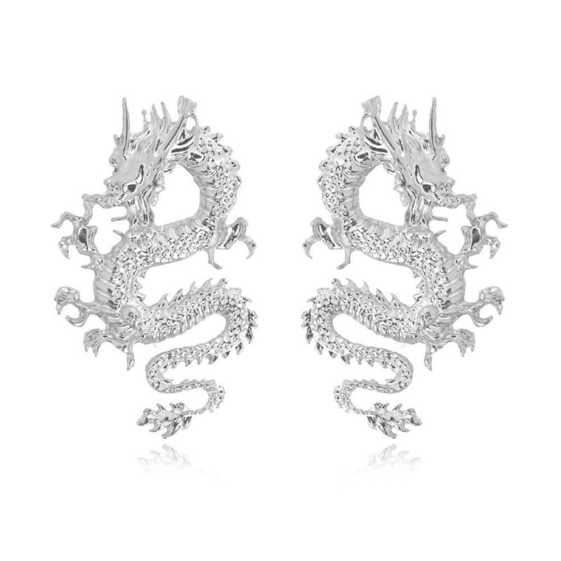Exaggerated Personality Trend Cool Dragon Earrings Fashion Earrings