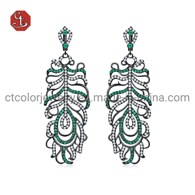 925 Sterling Silver Leaf Earrings Manufacturer Jewelry Hot Selling Earring