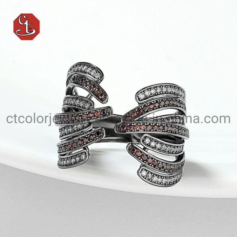 Fashion Wing Silver Jewelry 925 Sterling Silver Open Ring