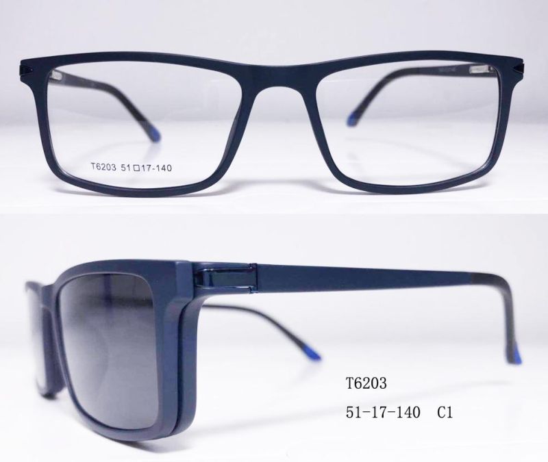 Clip on Magenatic Tr Sunglasses with Polarized Lens T6203