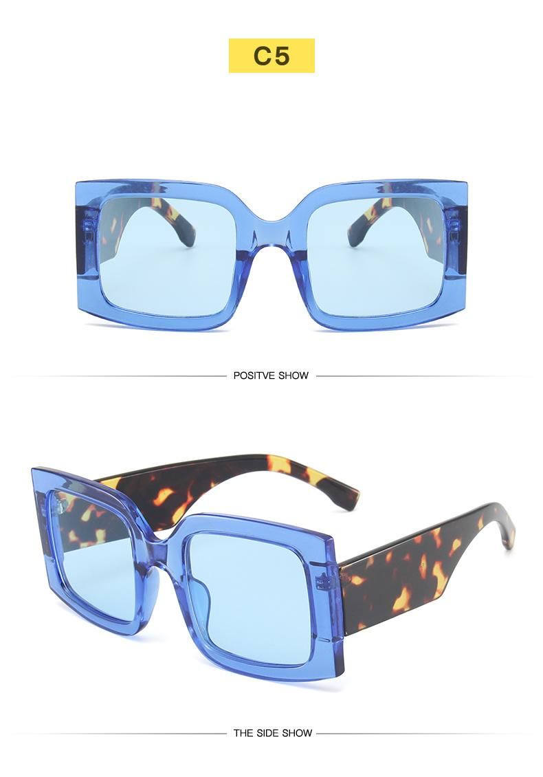 Sunglasses Personality Colorful Wide-Leg Glasses