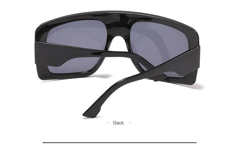 Curved Mirror Large Frame Sunglasses Female Jelly Color European and American Trend Net Red Sunglasses