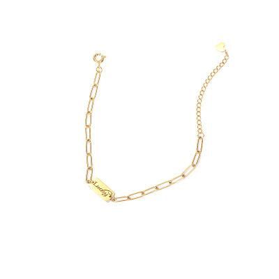Fashion Simple Lucky Luck Letters Hundred Match Bracelet Jewelry