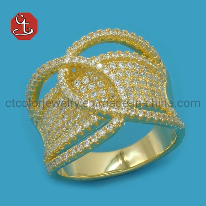 Hot Sale Women Finger Ring Cubic Zirconia Fashion Popular Bridal Rings Jewelry For Party Lady Accessories