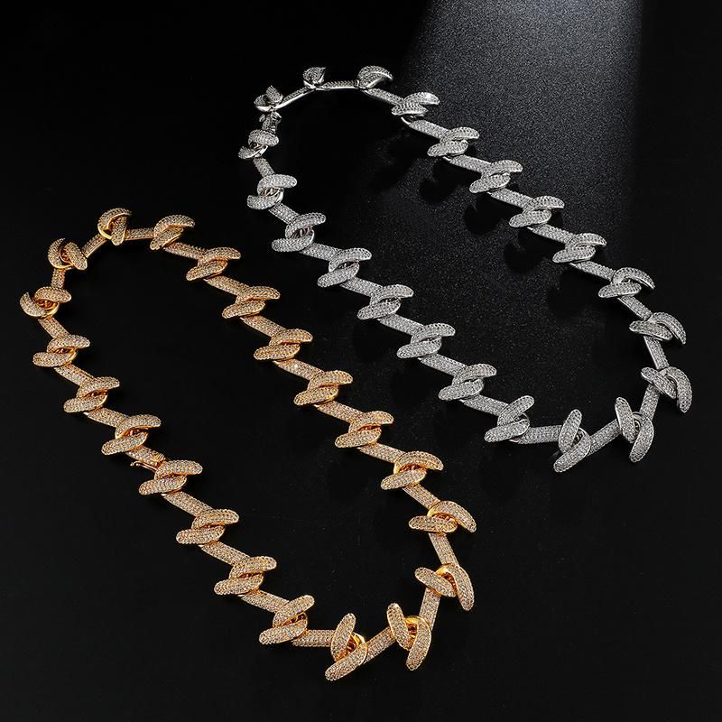 Gold Plated Hook Medium Chain Necklace Jewelry
