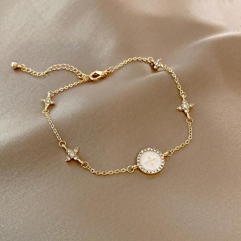 Ladies Pearl Bracelet Simple Zircon Bracelet Niche Trend Bracelet