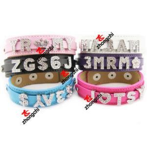 Wholesale 8mm Slide PU Leather Bracelets for Fashion Gifts (PLB50805)
