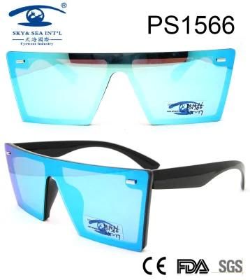 Designer Fashion Rectagular Frame Plastic Sunglasses (PS1566)